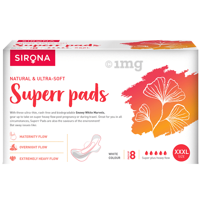 Sirona Natural & Ultra-Soft Superr XXXL Pads