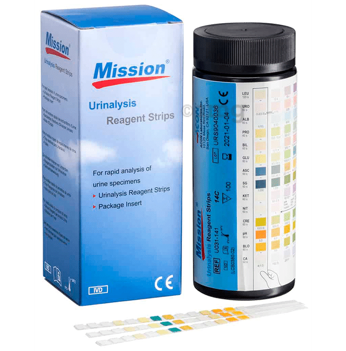 Acon Mission Urinalysis Reagent 10U Strip