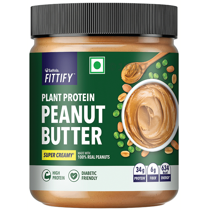 Saffola Fittify Plant Protein Peanut Butter Super Creamy