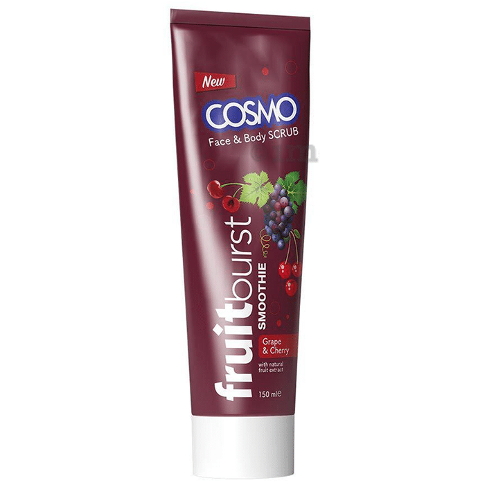 Cosmo Fruit Burst Smoothie Face & Body Scrub Grape & Cherry