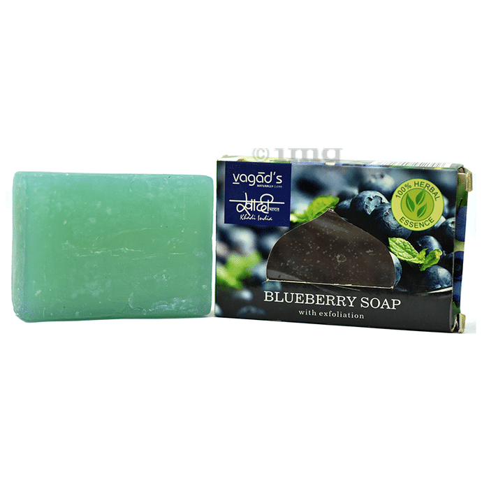 Vagad's Khadi Blueberry Soap with Exfoliation