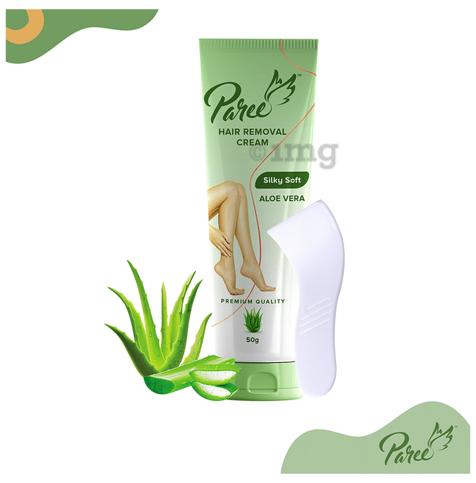 Paree Hair Removal Cream Silky Soft Aloe Vera: Buy tube of 50.0 gm Cream at  best price in India