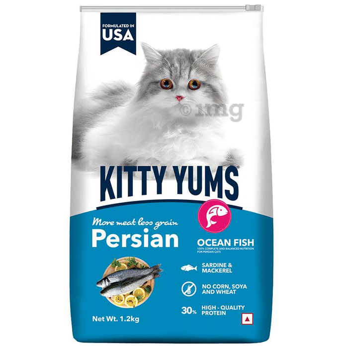 Kitty Yums Dry Cat Food Ocean Fish Persian