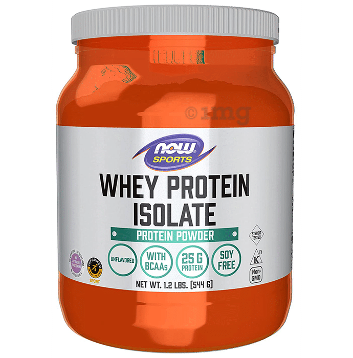 NOW Sports Whey Protein Isolate Powder Unflavoured