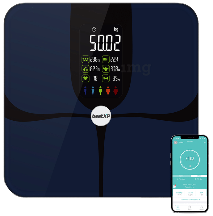 beatXP Smart Plus Pro BMI Weighing Scale with Bluetooth
