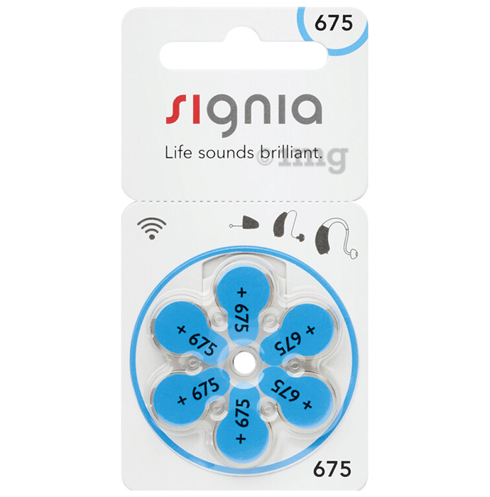 Signia Size 675 Hearing Aid Battery (6 Each)