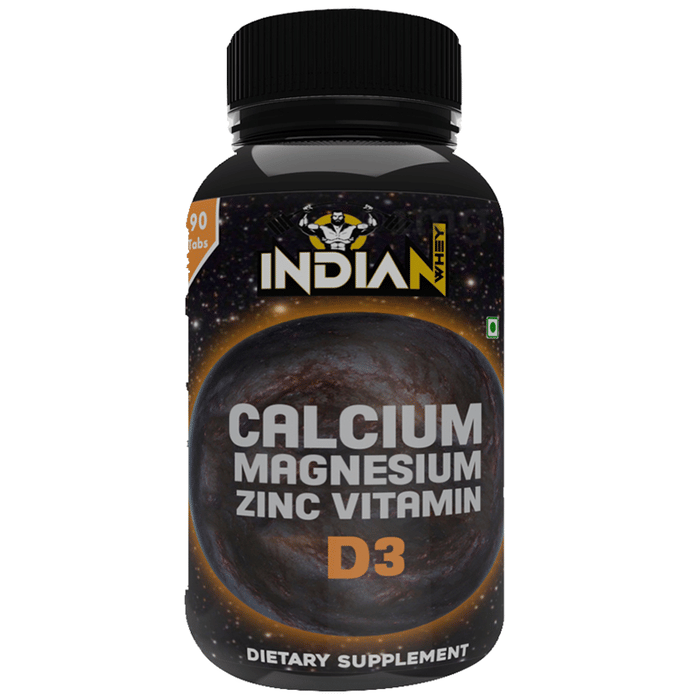 Indian Whey Calcium Magnesium Zinc Vitamin D3 Tablet Buy bottle of 90.0 tablets at best price