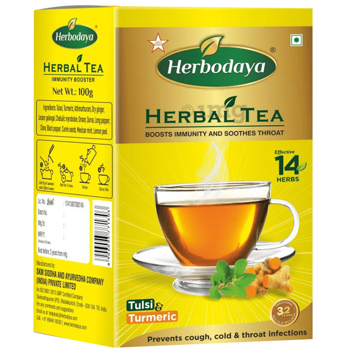 Herbodaya Tulsi & Turmeric Herbal Tea