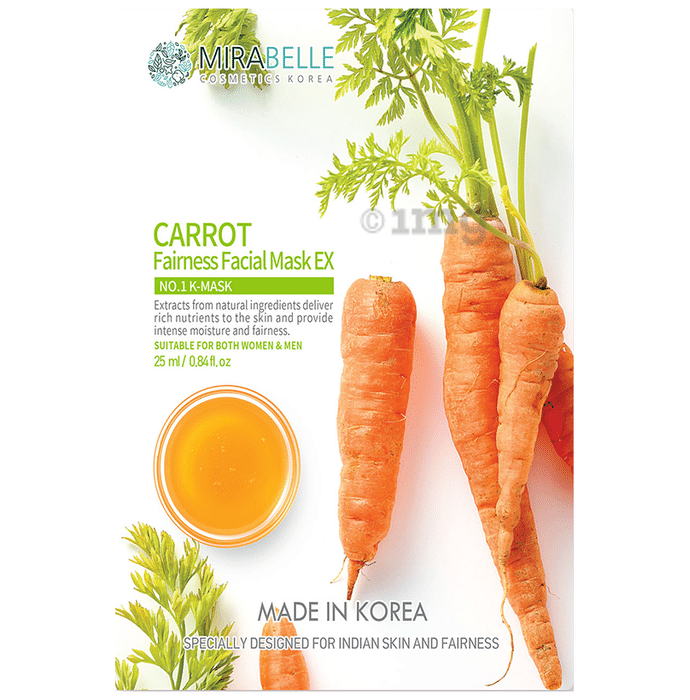Mirabelle Cosmetics Korea Carrot Fairness Facial Mask Ex