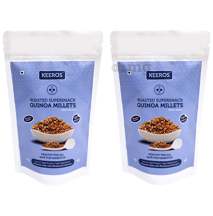 Keeros Roasted Supersnack Quinoa Millets (100gm Each) Classic