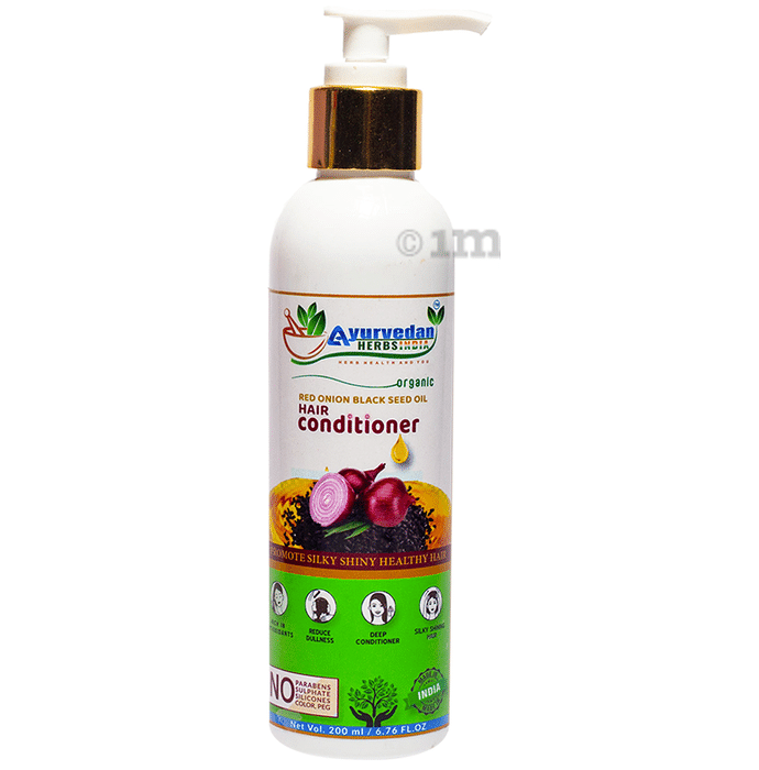 Ayurvedan Herbs India Red Onion Black Seed Oil Hair Conditioner
