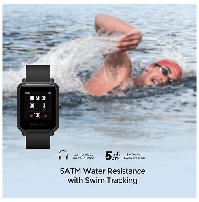 Amazfit bip on sale s carbon black