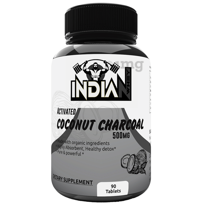 Indian Whey Activated Coconut Charcoal 500mg Tablet