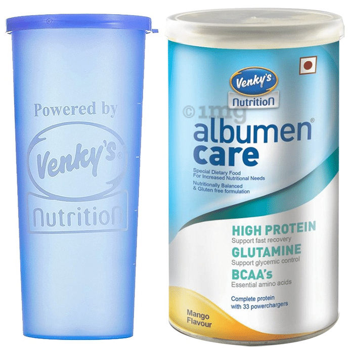 Venky's Albumen Care High Protein with Glutamine & BCAAs for Recovery | Flavour Mango