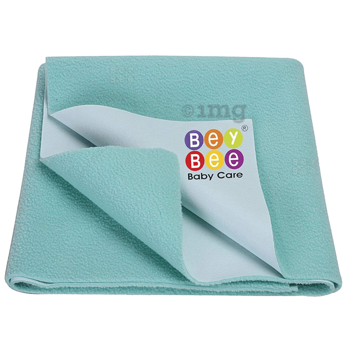 Bey Bee Waterproof Mattress Protector Sheet for Babies and Adults (140cm X 100cm) Large Sea Green