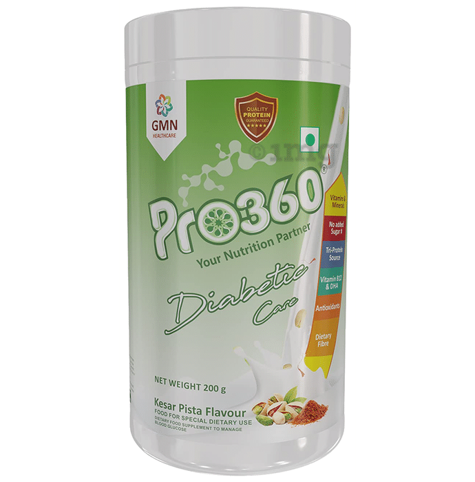 Pro360 Diabetic Care Protein | Flavour Powder Kesar Pista