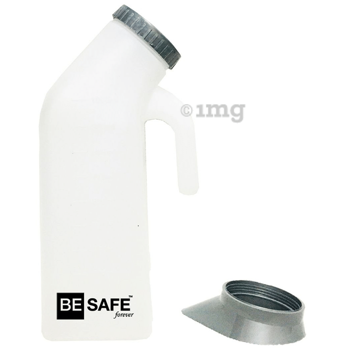 Be Safe Forever Patient Urinal/Urine Pot for Adult Grey