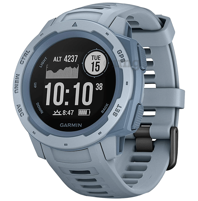 Garmin Instinct Wearable GPS Running Smartwatch Seafoam