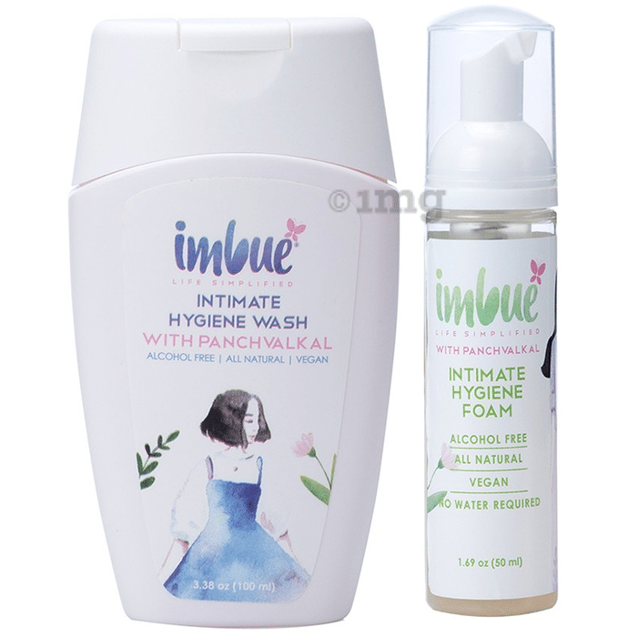 Imbue Combo Pack of Intimate Hygiene Wash 100ml & Intimate Hygiene Foam 50ml