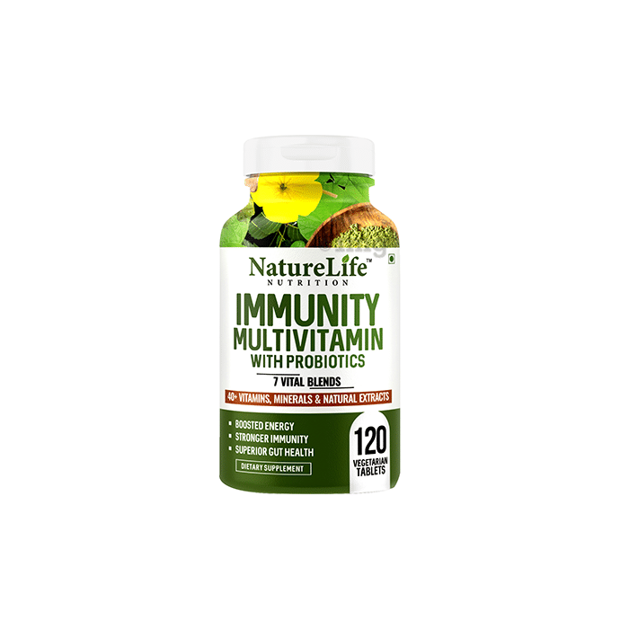 Nature Life Nutrition Immunity Multivitamins with Probiotics Vegetarian Tablet