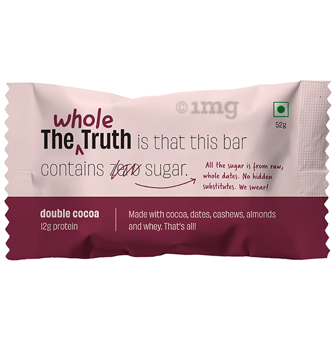 The Whole Truth Protein Bar (52gm Each) | Double Cocoa