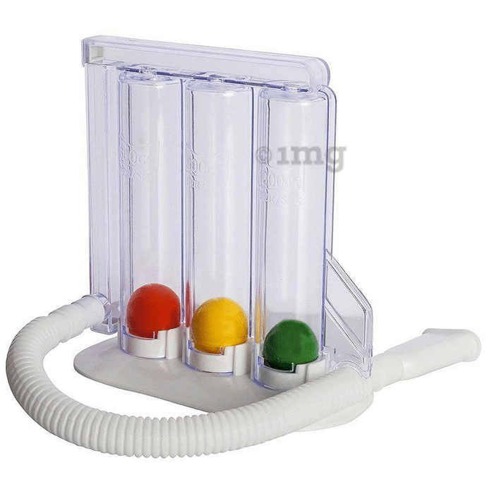 MCP Respirometer Spirometer Deep Breathing 3 Balls Lung Exerciser