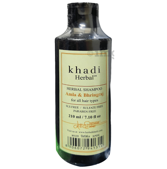 Khadi Herbal Shampoo Amla & Bhringraj SLS Free Sulphate Free Paraben Free