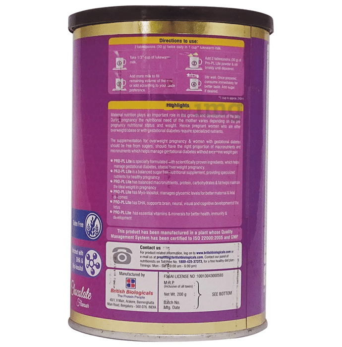 Pro PL Lite Powder with DHA Myo Inositol for Healthy Pregnancy