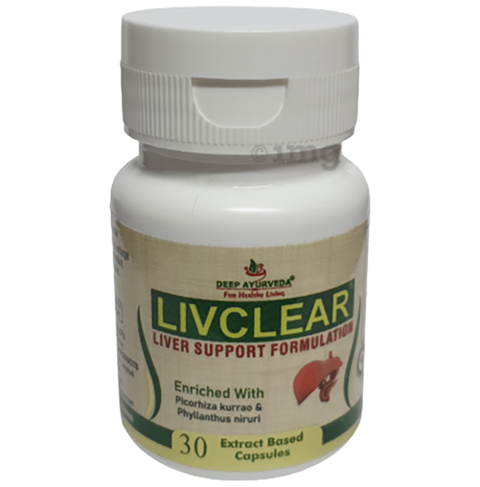 Deep Ayurveda Livclear Extract Based Capsule