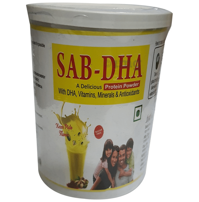 Sab-DHA Protein Powder Kesar Pista Sugar Free