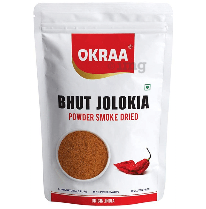 Okraa Bhut Jolokia Powder Smoke Dried