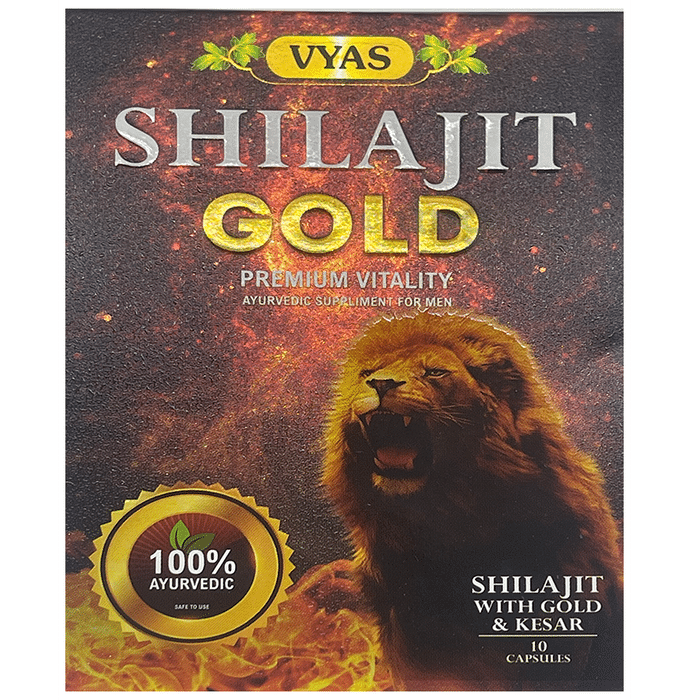Vyas Shilajit Gold Premium Vitality Capsule For Men