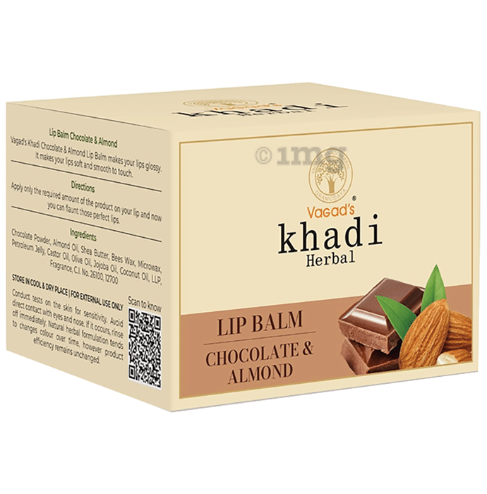 Vagad's Khadi Herbal Chocolate and Almond Lip Balm