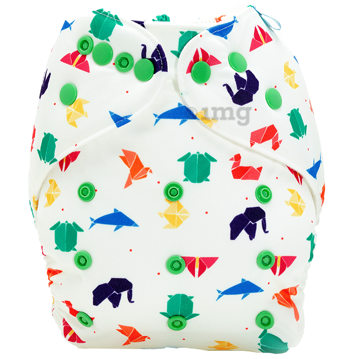 Bumberry Adjustable Reusable Cloth Diaper Cover Without Inserts Origami