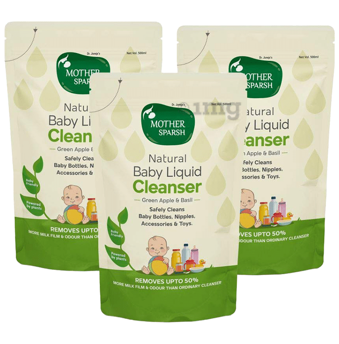Mother Sparsh Natural Baby Liquid Cleanser (500ml Each)