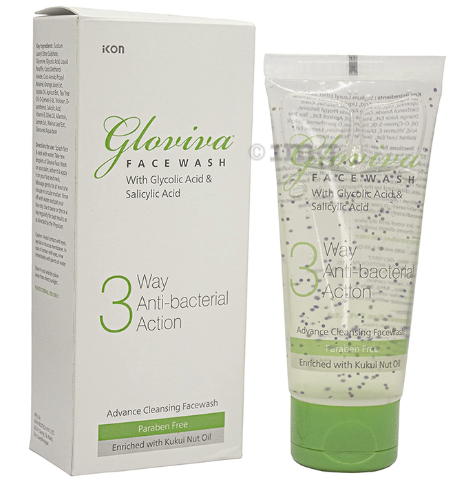 Gloviva 3 Way Anti-Bacterial Action Face Wash