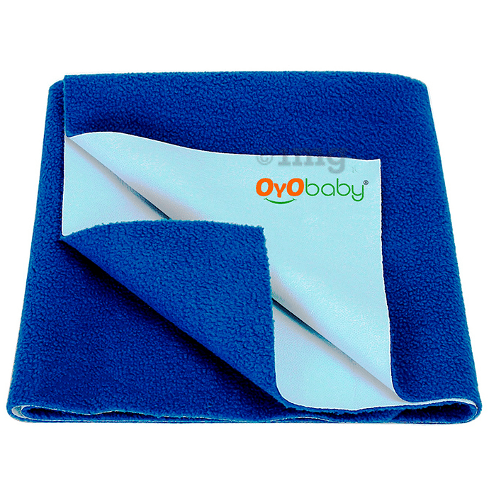 Oyo Baby Waterproof Bed Protector Baby Dry Sheet Large Royal Blue