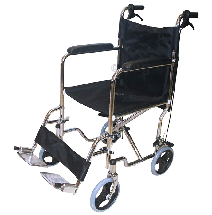 EASYCARE EC 976AJ43 Transport Chair with Locking United Hand Brakes (Capacity 100kg)