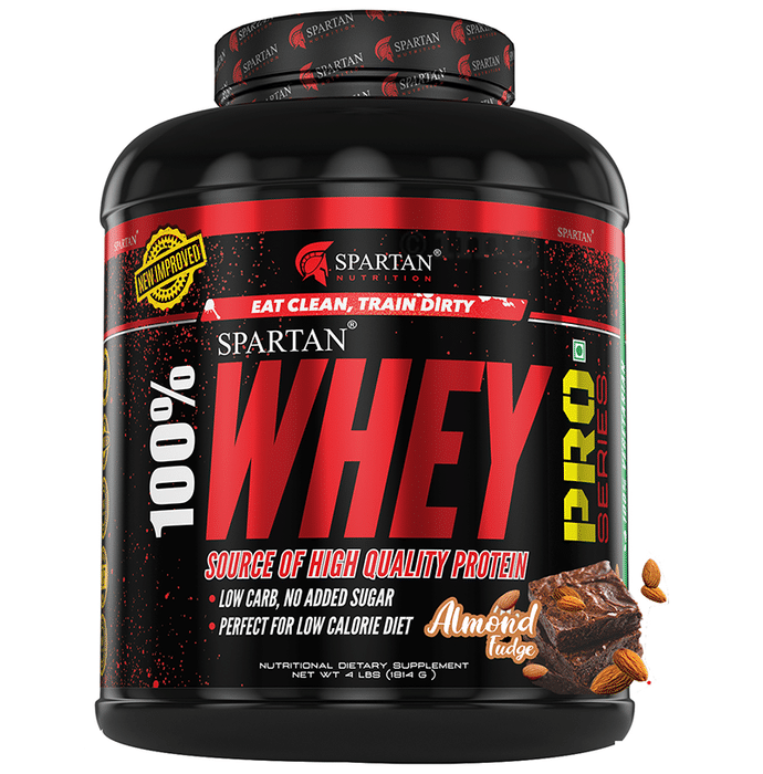 Spartan Nutrition 100% Whey Protein Pro Powder Almond Fudge
