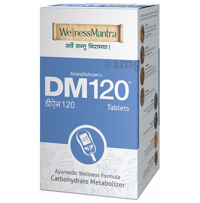 Wellness Mantra AnandAshram's DM 120 Carbohydrate Metabolizer Tablet