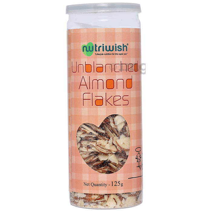 Nutriwish Unblanched Almond Flakes