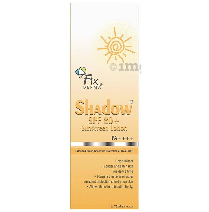 Fixderma Shadow Sunscreen Lotion SPF 80+