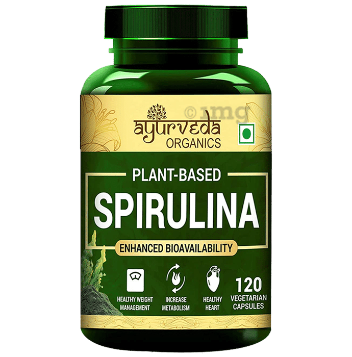 Ayurveda Organics Plant-Based Spirulina Vegetarian Capsule