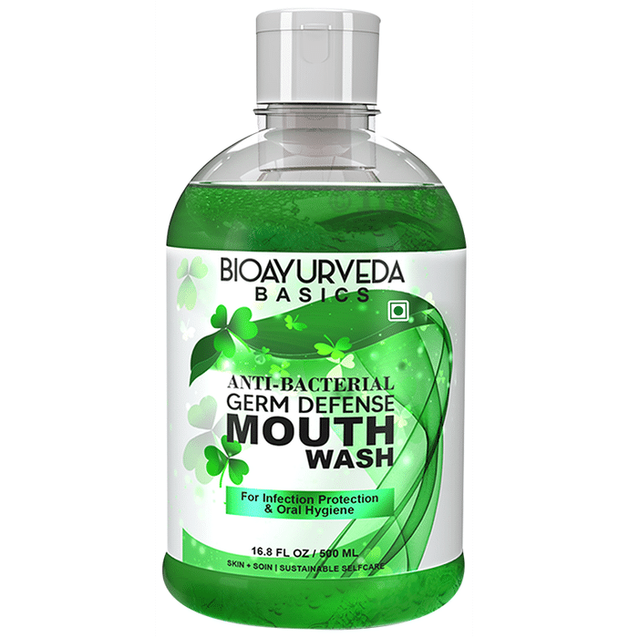 Bioayurveda Basic Anti-Bacterial Germ Defense Mouth Wash