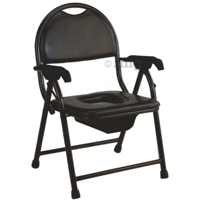 EASYCARE EC 817 Standard Steel Commode Chair Black