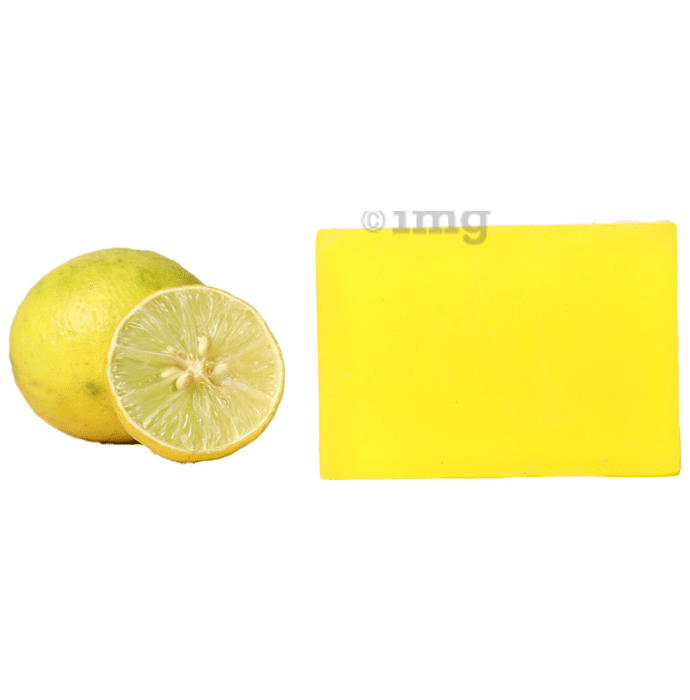 Stay Soapy 100% Pure & Natural Handmade Premium & Luxury Bathing Soap (120gm Each) Lemon