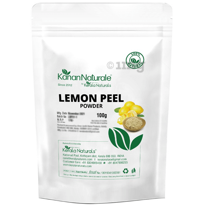 Kerala Naturals 100% Pure Lemon Peel Powder