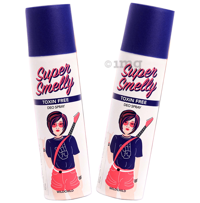 Super Smelly Toxin Free Deo Spray (150ml Each) Wild Child