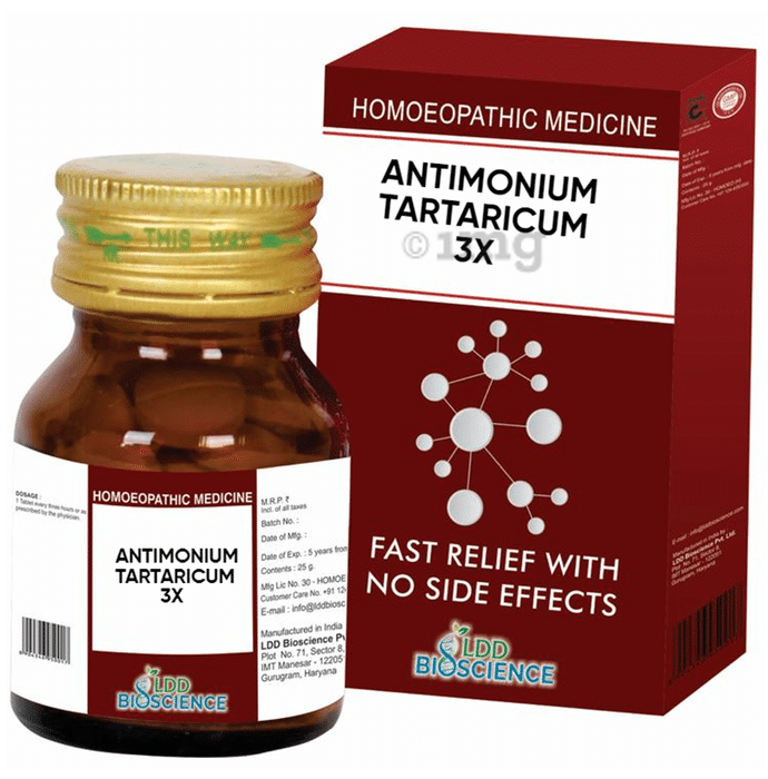 LDD Bioscience Antimonium Tartaricum 3X