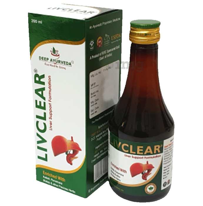 Deep Ayurveda Livclear Liver Support Formulation Syrup